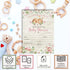 Little Deer Woodland Watercolor Floral Baby Shower Invitations for Girls, 20 5x7 Fill In Cards with Twenty White Envelopes by AmandaCreation...