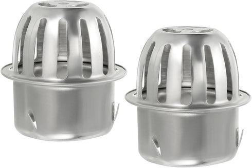 PATIKIL Dome Gutter Guard Filter, 2 Pack 304 Stainless Steel Downspout Strainer, Anti-Blocking Outdoor Gutter Cleaning Tool for Stops Leaves Debri...