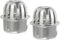 PATIKIL Dome Gutter Guard Filter, 2 Pack 304 Stainless Steel Downspout Strainer, Anti-Blocking Outdoor Gutter Cleaning Tool for Stops Leaves Debri...