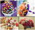 Swpeet 650 Pieces Assorted Sizes Resin Buttons 2 and 4 Holes Round Craft Buttons for Sewing DIY Crafts Children's Manual Button Painting (Light Bl...