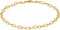 PORI JEWELERS 925 Sterling Silver 4.5mm Filo Chain Link Anklet - Available in Silver or Yellow...