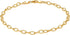 PORI JEWELERS 925 Sterling Silver 4.5mm Filo Chain Link Anklet - Available in Silver or Yellow...