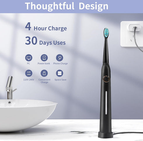 USB Charger for 7AM2M AM105/AM110 Electric Toothbrush, USB Charger Base for Fairywill/Bitvae/Dnsly/Vekkia/Gloridea/Sboly/Electric Toothbrush...