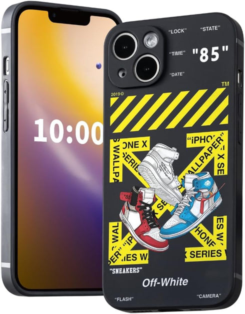 Cool Phone Case for iPhone 15 Plus Case for Boys Men Basketball Sneaker Street Aesthetic Shockproof Sports Designer Cases Compatible with iPhone 1...
