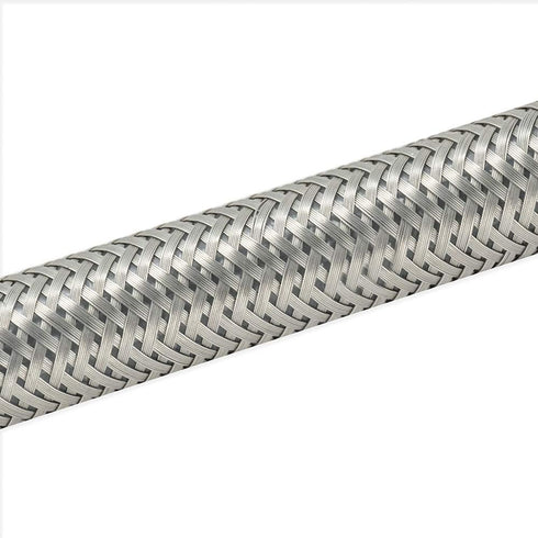 Eastman 20 inch Steel-Flex Faucet Connector, 1/2 Inch FIP x 3/8 Inch Compression, Compression Braided Stainless Steel Faucet Supply Line, 48005N...