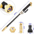 Hydro Jet Deep High Pressure Power Washer with Brass Garden Hose End Power 2 Nozzles for Home Outdoor Window Cleaning Car Water Washing Black(Adju...