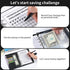 100 Envelopes Challenge Binder, A5 Money Saving Budget Binder with Cash Envelopes - Savings Challenges Book to Save $5,050,Self service financial ...