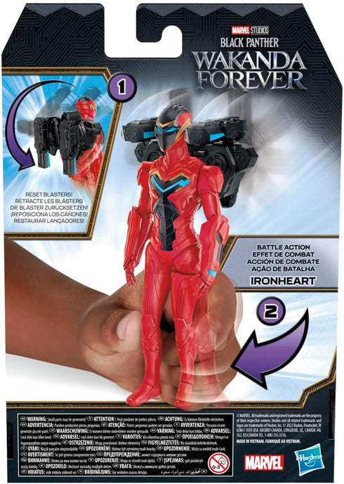 Marvel Studios' Black Panther Wakanda Forever Battle Action Ironheart, 6-Inch Action Figure, Toy for Kids Ages 4 and Up...