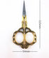 Yueton Vintage Europea Style Plum Blossom Needlework Embroidery Scissors (Gold)...