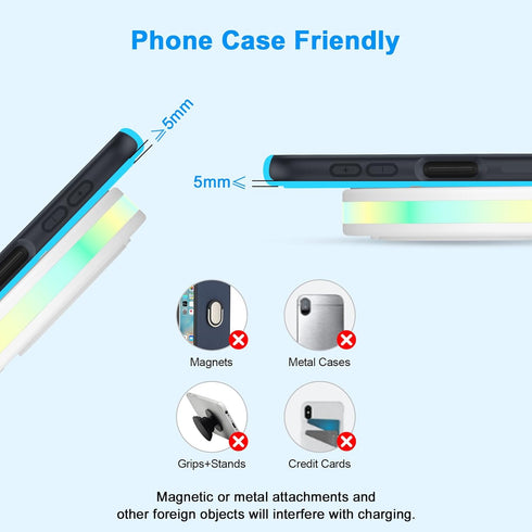 Fast Wireless Charger with Wall Charger Block for iPhone 15/15 Plus/15 Pro Max/14/13/SE 12/11, 15W Cordless Android Phone Charging Pad for Samsung...