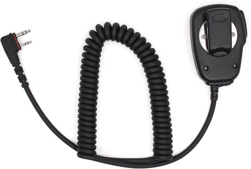 Hm-186ls Small Speaker Microphone Compatible for icom ID-31A ID-51A ID-52A IP100H IP501H radios with Right angle 2-pin connecto and Revolving Swiv...