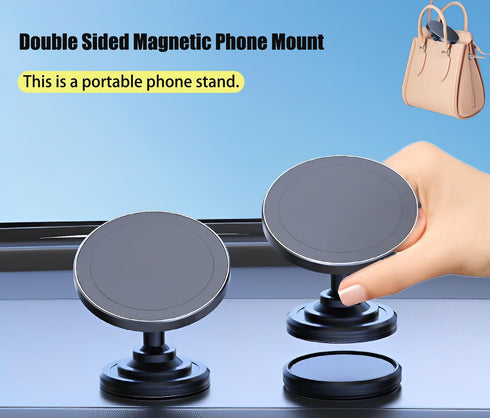Multi-Functional Fits Magsafe Car Mount for magsafe Gym Mount - Adhesive Base, Strong Magnetic Attachment, On-The-Go Support,Fits iPhone 15 car Mo...