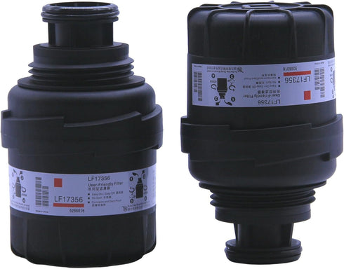 LF17356 Oil Filter (30 Micron) Replaces 5266016, 557356 Compatible with Late Model F150 F250 F350 with ISF 2.8L, Foton Tunland 4X4 QSF 2.8L Diesel...