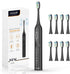Sonic Electric Toothbrush, Sonic Toothbrush with 5X More Effective Cleaning Power, Rechargeable Electric Toothbrush with 8 Brush Heads, 4 Modes, L...
