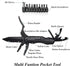RoverTac Pocket Knife Tactical Folding Knife Multi Tool Survival Camping Knife, Multitool Knife Pliers Bottle & Can Opener 9-Pack Screwdrivers Lin...