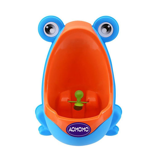 Urinal for Toddlers Boys with Frog Funny Aiming Target,Frog Urinal Potty Training(Blue)...