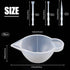 Geiserailie 23 Pcs Silicone Mould Cup Dispensers Mini Measuring Cup Resin Mixing Bowls with Rubber Spoon Glue Stick Small Scraper Color Modulation...