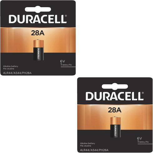 2x Duracell 28A 6V Battery Replacement for 4LR44, A544, PX28A, 476AF, V4034PX...