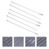 Hemobllo Stainless Steel Micro Lab Sampling Scoop Experiment Spoons Micro Medicine Spoons Reagent Laboratory Sampling Spoon Set 6PCS...