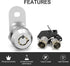 3 Pack Cabinet Locks with Keys, 5/8" Cam Lock, RV Compartment Storage Locks RV Locks for Storage Door Drawer Tool Box Locks, Zinc Alloy...