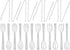 Party Essentials Plastic Party Buffet Serving Utensils Kit, Spoons/Forks/Tong, 20-Piece, Clear...