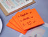 4 Pack Transparent Sticky Notes 7.6x7.6CM Self-Stick Book Tabs 200 Sheets Waterproof PET Markers Sticky Notes Pad (Orange)...