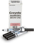 Crayola Washable Markers - Black (12ct), Kids Broad Line Markers, Bulk Markers for Classrooms & Teachers...