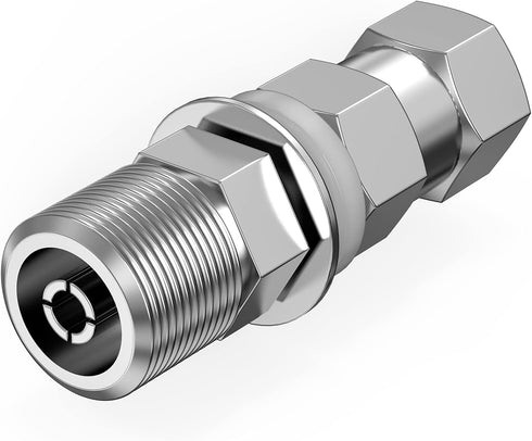 Heavy Duty CB Antenna Stud Mount Adapter Copper Nickel Plated with SO-239 Connector for Mounting 3/8 x 24 Threads CB HAM Radio Antennas...