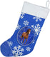 Caroline's Treasures SB3150-CS Horse Winter Snowflakes Holiday Christmas Stocking Fireplace Hanging Stockings Christmas Season Party Decor Family ...