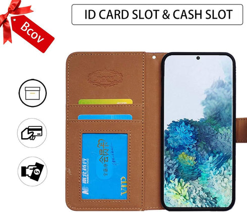 Case for Galaxy S20 5G, Mandala Flower Space Leather Flip Case Wallet Cover with Card Slot Holder Kickstand for Samsung Galaxy S20 5G...