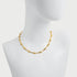 Gold and Silver Bone Necklace Bamboo Couple Necklace 19 Inch Teardrop Necklace...