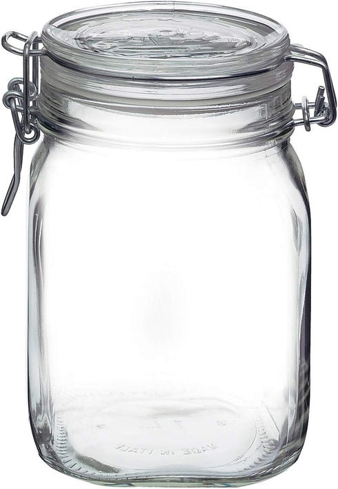 Bormioli Rocco Fido Clear Jar, 33-3/4-Ounce...