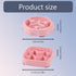 2 PACK Slow Feeder Dog Bowls Small Breed, Pink Silicone Dog Bowl, Silicone Slow Feeder Dog Bowls to Slow Down Pets' Eating Speed for Medium Small ...