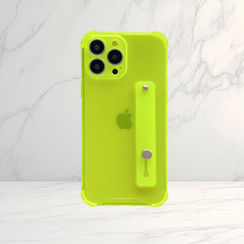 siduater Strap Holder Case for 6.1" iPhone 12 Pro with Wristband Kickstand, Clear Soft TPU Protective Shockproof Bumper Rugged Cover, Adjustable H...