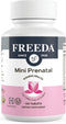 FREEDA Mini Prenatal Vitamin - Kosher Prenatals -Tiny Easy to Swallow Tablets - Prenatal Vitamins with Iron, Prenatal Folic Acid/Folate, Vitamin D...
