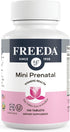 FREEDA Mini Prenatal Vitamin - Kosher Prenatals -Tiny Easy to Swallow Tablets - Prenatal Vitamins with Iron, Prenatal Folic Acid/Folate, Vitamin D...