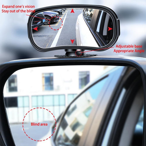 2PCS Blind Spot Mirrors, 360° Rotating Rearview Auxiliary Mirror Wide Angle Side Mirror Blindspot Mirror for Car Truck SUV...