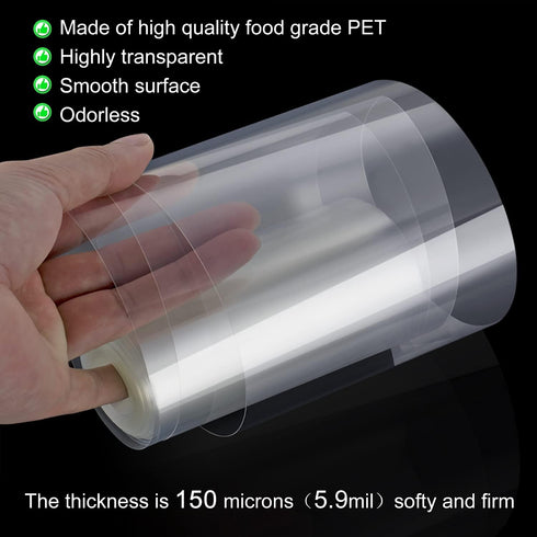 Cake Collars 4 x 394inch (5.9 mil thick) Transparent Acetate Sheets Rolls for Baking Surrounding Edge Decorating...