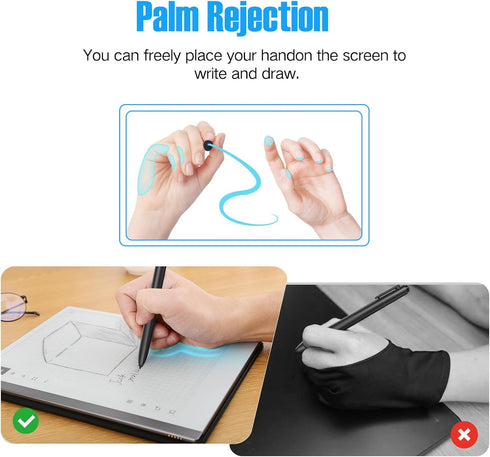 Remarkable 2 Pen with Eraser, EMR Stylus Pen with 4096 Pressure Levels, Tilt Sensor?Palm Rejection, Pencil Holder, for Remarkable 2&1/Galaxy Tab&B...