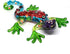 ZOOCRAFT Glass Blue Gecko Figurine Miniature Hand Blown Lampwork Lizard Statue Gift Decor, 2.0 x 3.6 x 0.7 inches...