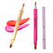 Lip Applicator Brush - 3 Pack Exquisite Professional Dustproof Retractable Lip Brush - Makeup Lipstick Lip Gloss Applicators (Pink Red Gold)...