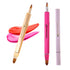 Lip Applicator Brush - 3 Pack Exquisite Professional Dustproof Retractable Lip Brush - Makeup Lipstick Lip Gloss Applicators (Pink Red Gold)...