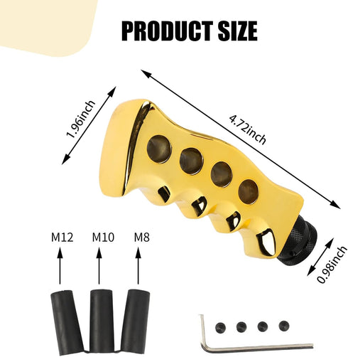1 PC Car Manual Transmission Gear Shift Tip Kit, Knife Grip Handle Shift Knob, Easy Grip Wave Rod Headband Adapter Screws Wrenches, Universal Auto...