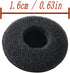 Black Soft Foam Earbud Earpad Replacement Sponge Covers for Walkie Talkie Earpiece & Stereo Headsets?Diameter 18MM,10Pcs?...