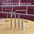 4 Set Sliding Door Handle Screw Post Replacement, M4 x 60mm Phillips Break Away Long Flat Countersunk Head Screws with Posts for Cabinet Drawer Do...