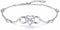 Billie Bijoux 925 Sterling Silver Anklet Bracelets for Women Infinity Heart Ankle Bracelet White Gold Plated Love Charm Adjustable Large Bracelet ...