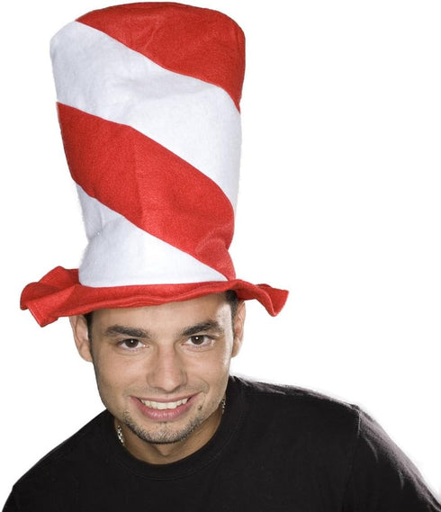 U.S. Toy Red and White Party Swirl Stove Pipe Top Hat...