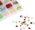 1500PCS Stone Beads, Crystal Beads Ring Making Kit Gemstone Beads Set 24 Styles Crystal Pieces for Jewelry Making Crushed Chunked for DIY Crafts f...
