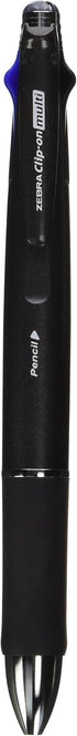 Zebra Clip-On 1000, 4 Color 0.7 mm Ballpoint Multi Pen 0.5 mm Pencil, Black Body (B4SA2-BK)......