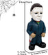 Horror Movie Garden Gnomes Statue Michael Myers Action Figure Collectibles Jason Freddy Nightmare Figurines Halloween Lawn Outdoor Decor (A.Michae...